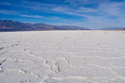 Scenic view of desert against sky