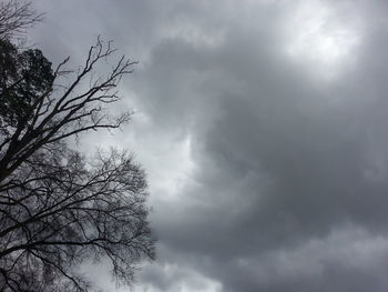 Low angle view of cloudy sky