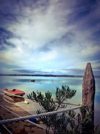 Scenic view of sea against sky