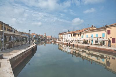 Cesenatico with its canal port in emilia romagna adriatic sea italy