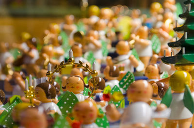 Close-up of figurine for sale in market