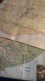 Close-up of text on paper