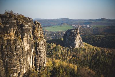 Panoramic view of landscape against sky