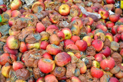 Full frame shot of fruits in market