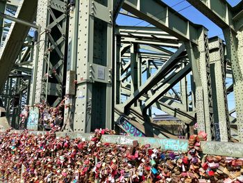 Group of people on bridge