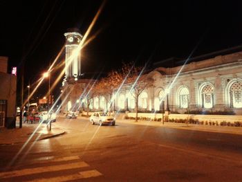 City street at night