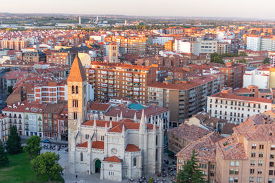 A view of the city of valladolid in spain from the air