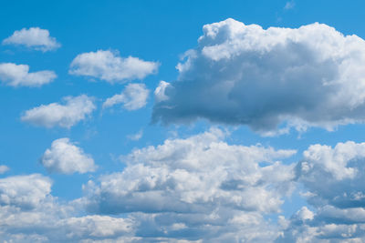 Low angle view of clouds in sky