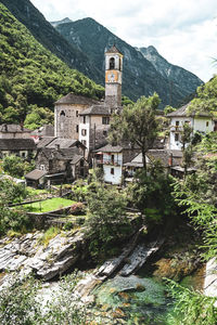 Little mountain village in the heart of the swiss south 