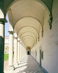 Empty corridor of building