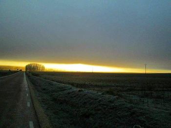 Road passing through landscape