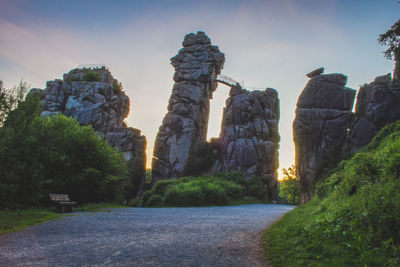 View of old ruins