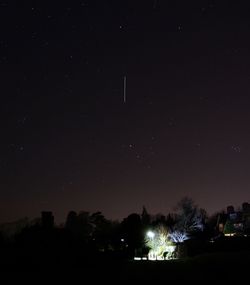 Scenic view of star field at night