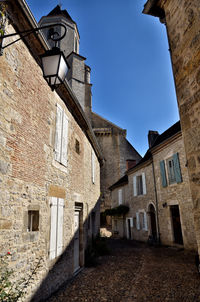 Low angle view of buildings against sky