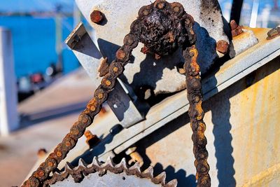 Close-up of rusty metal