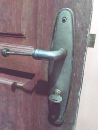 Close-up of closed door