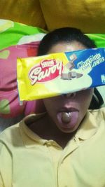 Close-up portrait of young woman