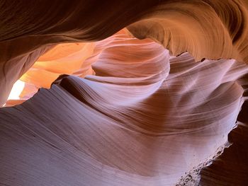 Low angle view of rock formation