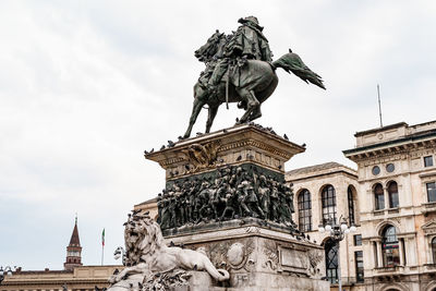 Low angle view of statue