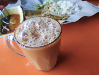 Close-up of drink on table