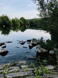 Scenic view of lake