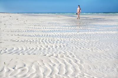 Woman on beach