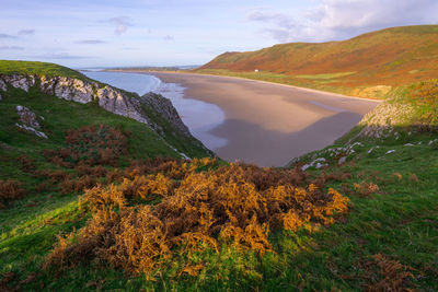 Scenic view of sea against sky