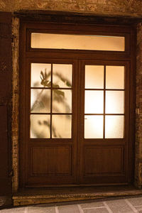 Closed window of house