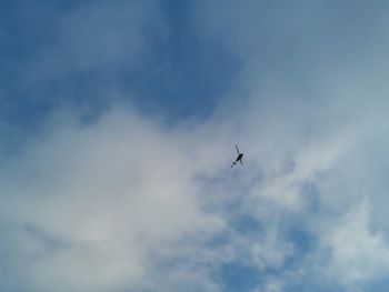 Low angle view of cloudy sky