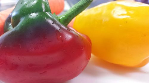 Close-up of red bell peppers