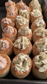 High angle view of vegetables on table