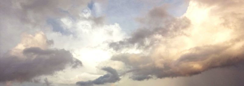 Low angle view of storm clouds in sky