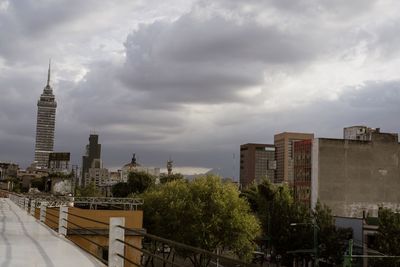 Buildings in city against sky