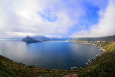 Panoramic view of sea against sky