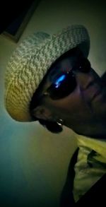 Portrait of man swimming in sea