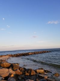 Scenic view of sea against sky