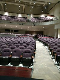 Empty chairs in room