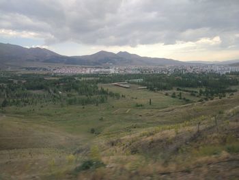 Scenic view of landscape against sky