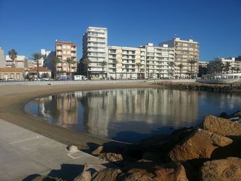 River with buildings in background