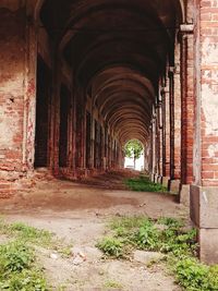 Corridor of historic building