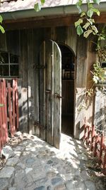 Entrance of building