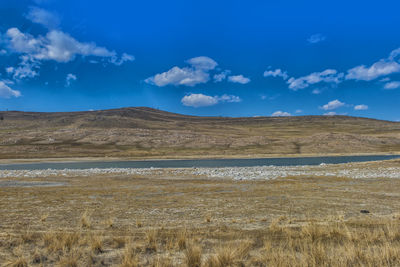 Scenic view of desert against sky