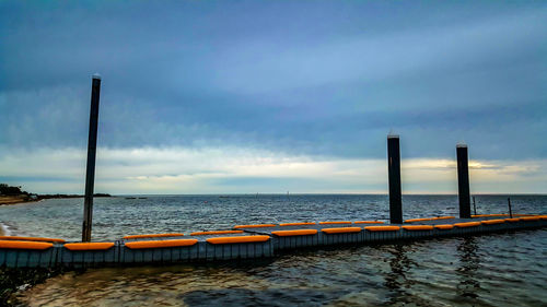 Scenic view of sea against sky