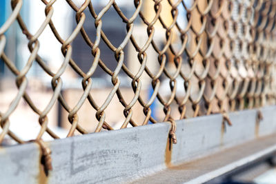 Close-up of chainlink fence