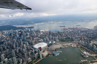Aerial tour over vancouver