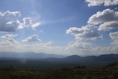 Scenic view of landscape against sky