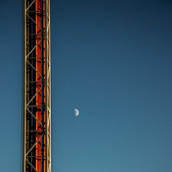 Low angle view of built structure against blue sky