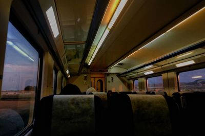 Interior of train