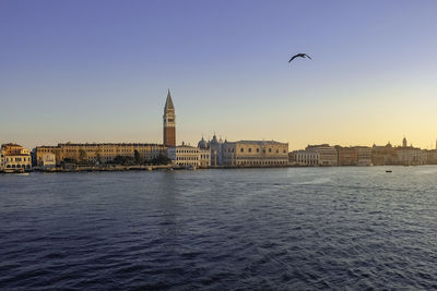 View of buildings at waterfront