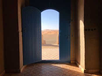 Door to the sahara opening to the desert